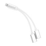 Adapter Apple iPhone Lightning - 2x Lightning (HF, nabíjení) stříbrná