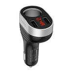 Adapter CL HOCO Z29, 2x USB + 1x CL zásuvka, 3.1A, černá