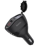 Adapter CL HOCO Z34 Thunder power 2x USB + 1x CL zásuvka, LCD, černá