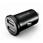 Adapter CL SWISSTEN 2x USB, 4,8A, metal černá (ECO BALENÍ)