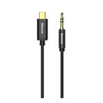 Data, audio kabel BASEUS Yiven USB-C - Jack 3.5mm M01, 1,2m, černá