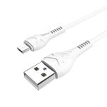 Data kabel HOCO X37 Cool power, microUSB, 1m, bílá