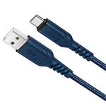 Data kabel HOCO X59 Victory, USB-C, 3A, 1m, modrá