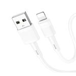 Data kabel HOCO X83 Victory, Lightning, 2,4A, 1m, bílá