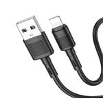 Data kabel HOCO X83 Victory, Lightning, 2,4A, 1m, černá