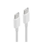 Data kabel USB-C/USB-C (PD), 2A, 1m, bílá