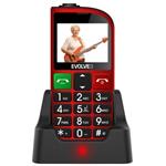 Evolveo EP-800 EasyPhone FM, Red pro seniory + nabíjecí stojánek
