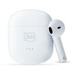 HF, sluchátka Bluetooth 3mk MovePods, stereo, nabíjecí pouzdro, bílá