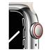 Hodinky Apple Watch Series 7 GPS + Cellular 41mm Silver, Stainless Steel, Starlight Sport Band pásek (2021)