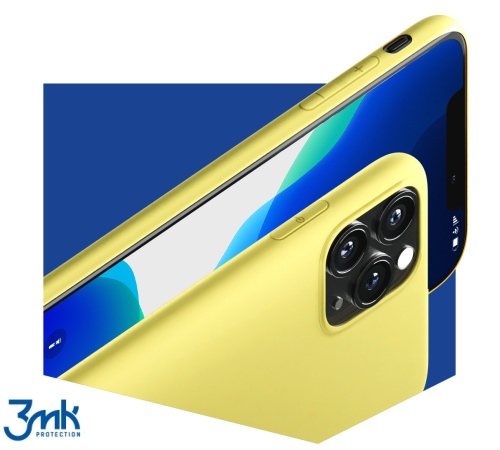 Kryt ochranný 3mk Matt Case pro Apple iPhone 13, lime/žlutozelená