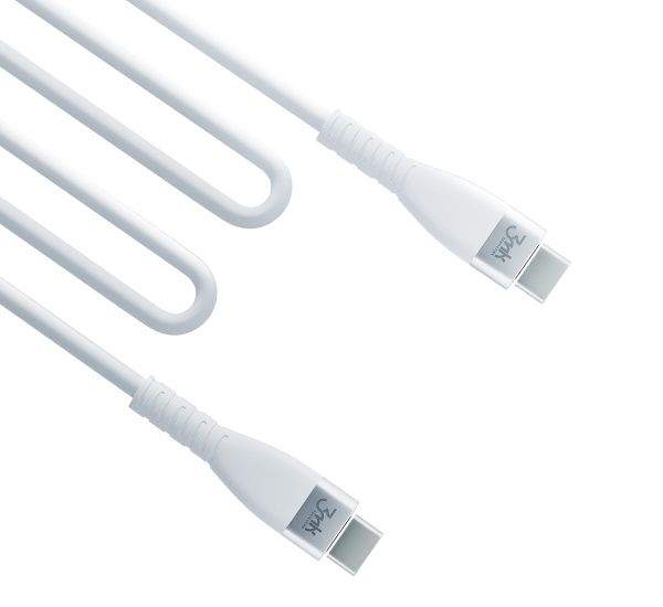 Data kabel 3mk Hyper Silicone USB-C/USB-C (PD), 60W, 3A, 1m, bílá
