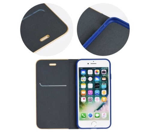 Pouzdro Forcell Luna Book pro Apple iPhone 7 / 8 / SE (2020/2022) modrá