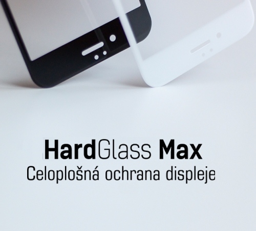 Tvrzené sklo 3mk HardGlass MAX Privacy pro Apple iPhone 6 4.7", bílá