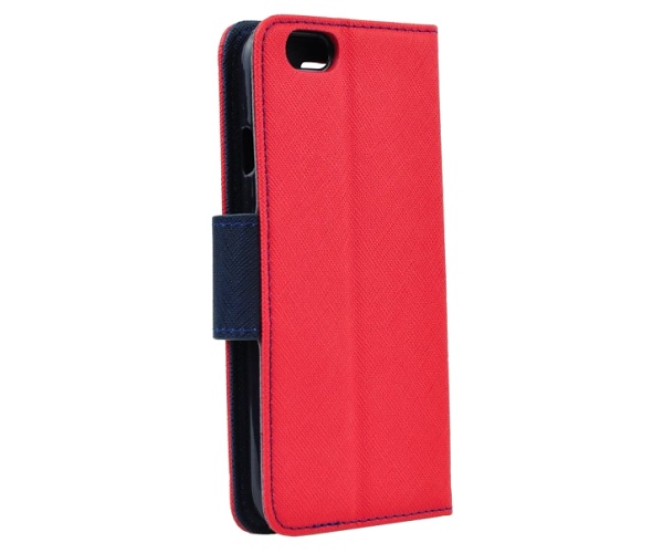 Pouzdro kniha Fancy pro Xiaomi Redmi Note 9, červeno-modrá (BULK)