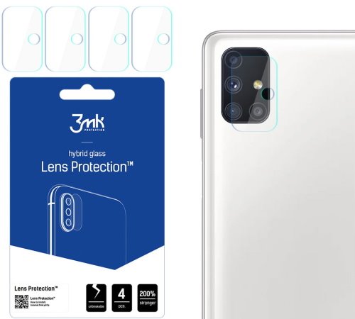 Hybridní sklo 3mk Lens ochrana kamery pro Samsung Galaxy M51 (SM-M515) 4ks
