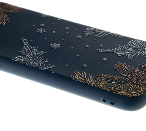 Kryt ochranný 3mk Matt Case pro Apple iPhone 11 Pro, ZIMA edice Snowy Kisses (modrá)
