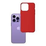 Kryt ochranný 3mk Matt Case pro Apple iPhone 14 Pro, strawberry/červená