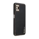 Kryt ochranný Forcell LEATHER pro Samsung Galaxy A03s (SM-A037) černá