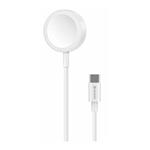 Nabíjecí podložka SWISSTEN WIRELESS pro Apple Watch, USB-C 1,2m, bílá