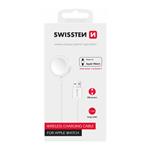 Nabíjecí podložka SWISSTEN WIRELESS pro iWatch, USB 1,2m, bílá