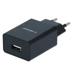 Nabíječka cestovní SWISSTEN 1x USB, IC, 1A, černá