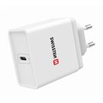 Nabíječka cestovní SWISSTEN USB-C (PD), 45W, bílá