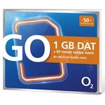 O2 SIM karta GO 1GB dat + 50 minut volání