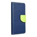 Pouzdro kniha Fancy pro Samsung Galaxy A34 5G (SM-A346) modro-limetková