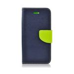 Pouzdro kniha Fancy pro Xiaomi Redmi 9C, modro-limetková (BULK)