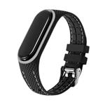 Řemínek náhradní pro Xiaomi Mi Band 5 / 6 / 7  LIFESTYLE, černo-bílá
