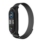 Řemínek náhradní pro Xiaomi Mi Band 5 / 6 / 7  METAL, černá