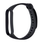 Řemínek náhradní pro Xiaomi Mi Band 5 / 6 / 7, silikonový, černá (05)