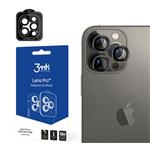 Tvrzené sklo 3mk Lens Pro ochrana kamery pro Apple iPhone 14 Pro / iPhone 14 Pro Max, Graphite Gray