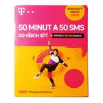 Twist  SIM karta 50 minut a 50 SMS do všech sítí (Bonus kredit 200Kč)