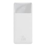 Zdroj externí BASEUS Bipow Overseas Edition 30000mAh, 2x USB, 1x PD20W, PowerBank bílá