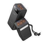 Zdroj externí VEGER Power Tank Boost 56000mAh, 130W, 3x USB-A, 2x USB-C, Lightning, černá
